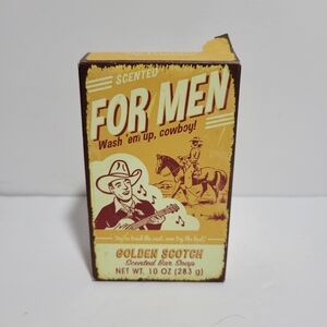 For Men Golden Scotch Scented Bar Soap 10 oz Vintage Style